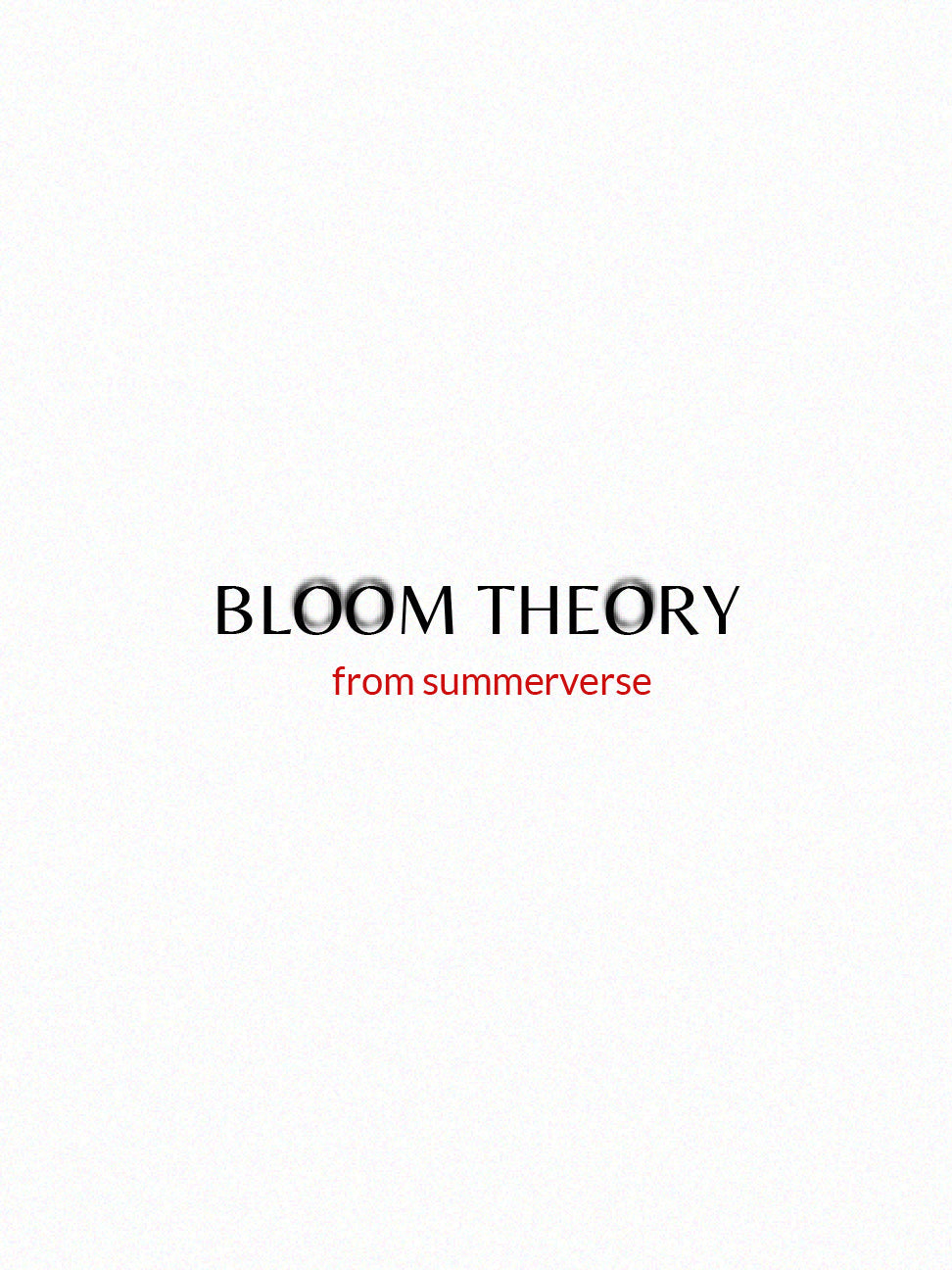 BLOOM THEORY